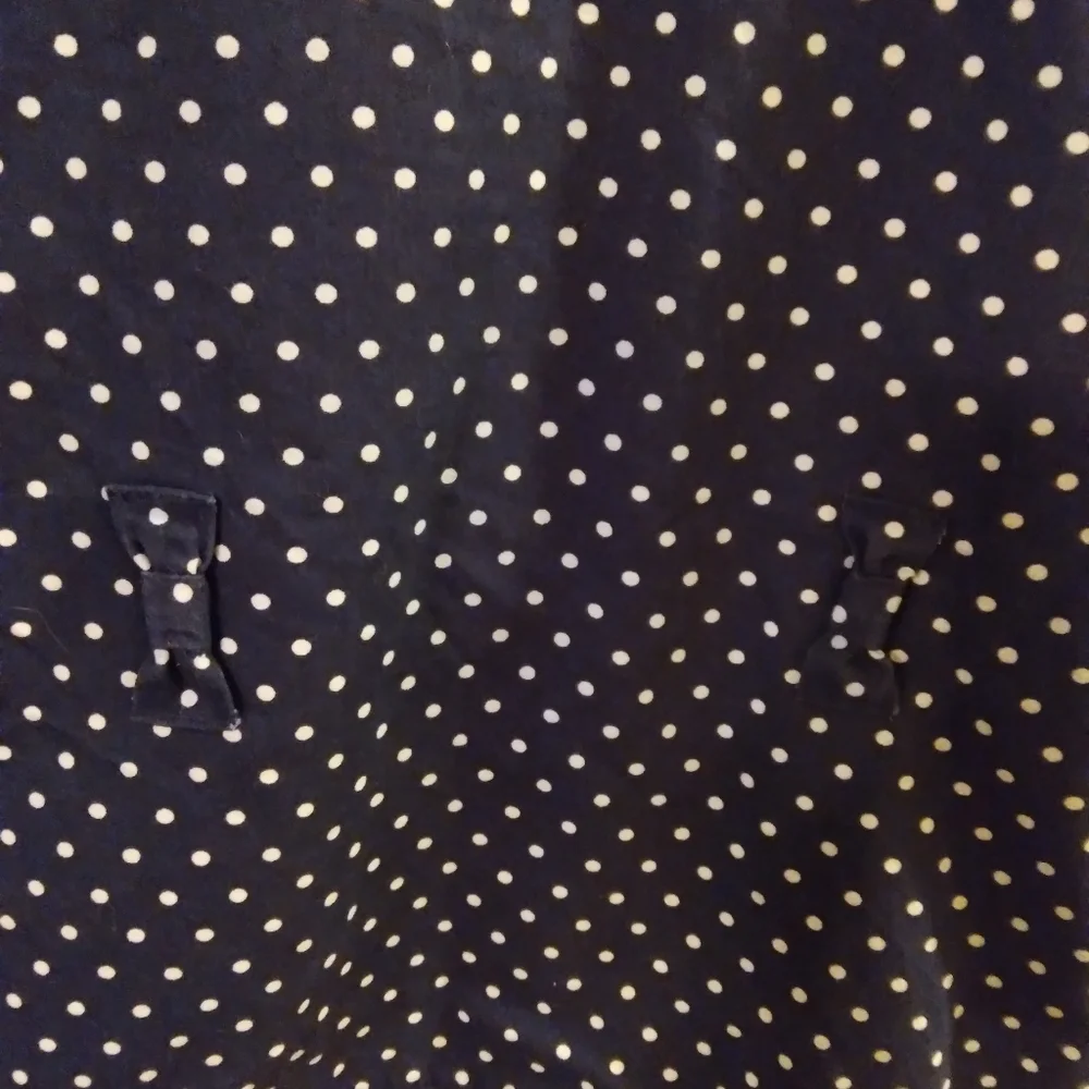 🔴3/$10🔴 Crazy 8 girls sz 7-8 Navy polka-dot jacket - Picture 3 of 9